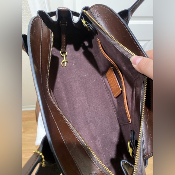 Coach Empire Carryall Bag 34 Brass/Maple Authentic - Picture 13 of 16